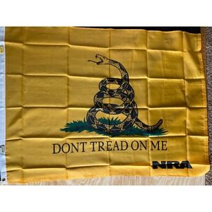 NRA Gadsden Flag Dont Tread On Me Yellow Rattlesnake 3x5 Polyester NEW Unused
